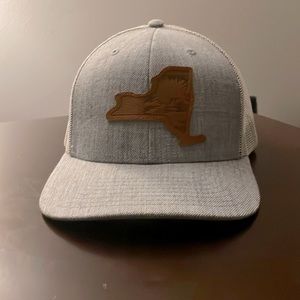 New York Local Crowns Statement Trucker Snapback Adjustable Hat - Black/White